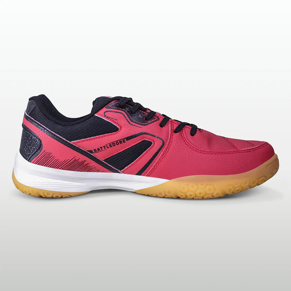 Nivia BattleDore Badminton Shoes with high-traction sole, cushioned midsole, and non-marking outsole for superior court performance.