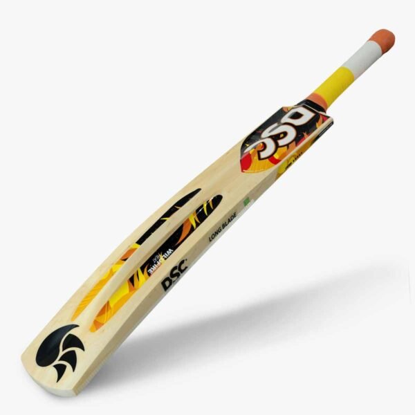 DSC Wildfire Heat Tennis Bat featuring bold design, strong blade, and anti-slip grip—engineered for intense tennis ball cricket play.