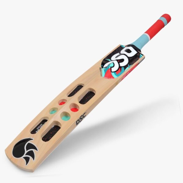 DSC Wildfire Magma Tennis Bat with robust blade, striking design, and strong handle—ideal for power hitters in tennis ball cricket.